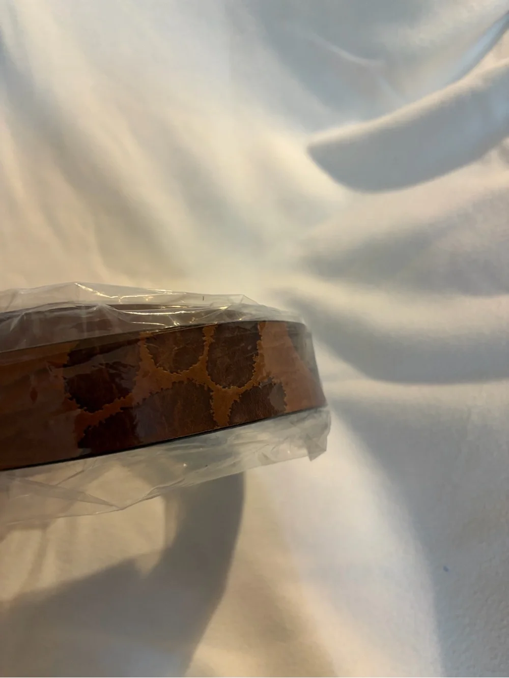 Brown Belt with Clemson Tiger Print